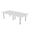 Skutchi Designs 45 in W, 96 in L, 29 in H, Engineered Wood Top, White HAR-REC-48X93-PT-WC - alternate 1